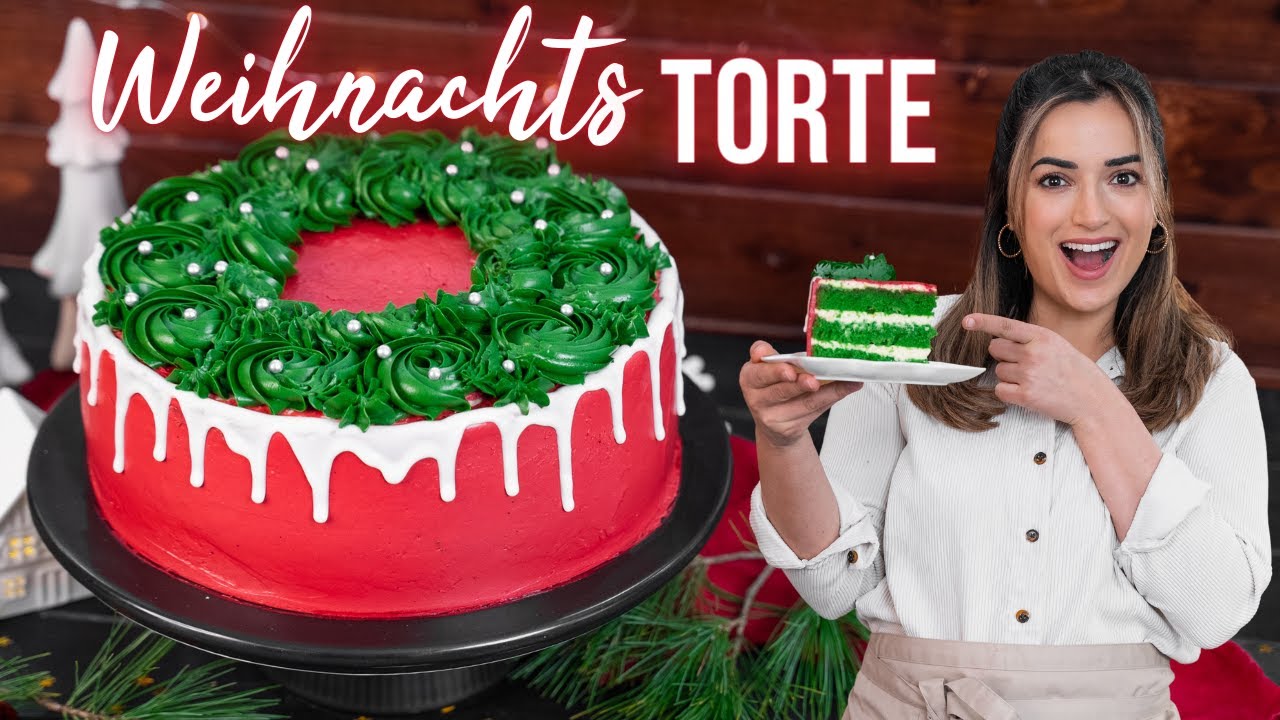 Perfekte Weihnachtstorte ohne Fondant I einfach und anf&auml;ngergeeignet 😍