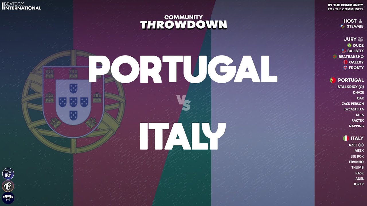 PORTUGAL (@Portugal Beatbox League) vs ITALY (@Italian Beatbox Family) | Community Throwdown