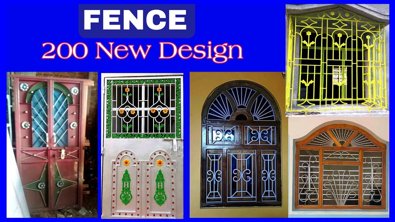 200+New Fence Grill design//Iron Gate/Steel window/stairs Railing design.
