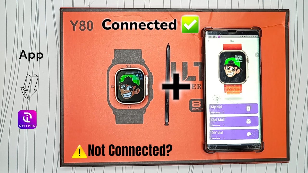 Y80 Ultra Smartwatch Connect with Any Phone in 1 Minute!