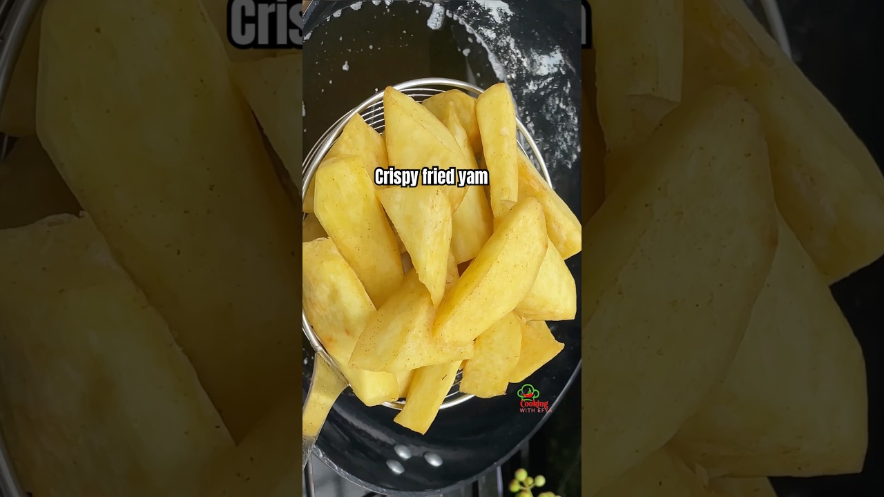 How to Make & Fry Yam | Fried Yam Recipe | Street Style Fried Yam #shortfeed #ghanafood #ghana