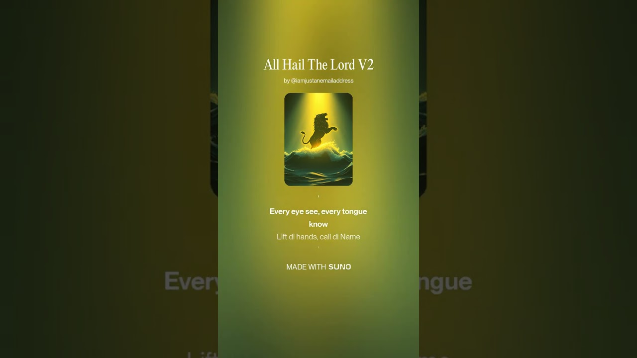 All Hail The Lord V2