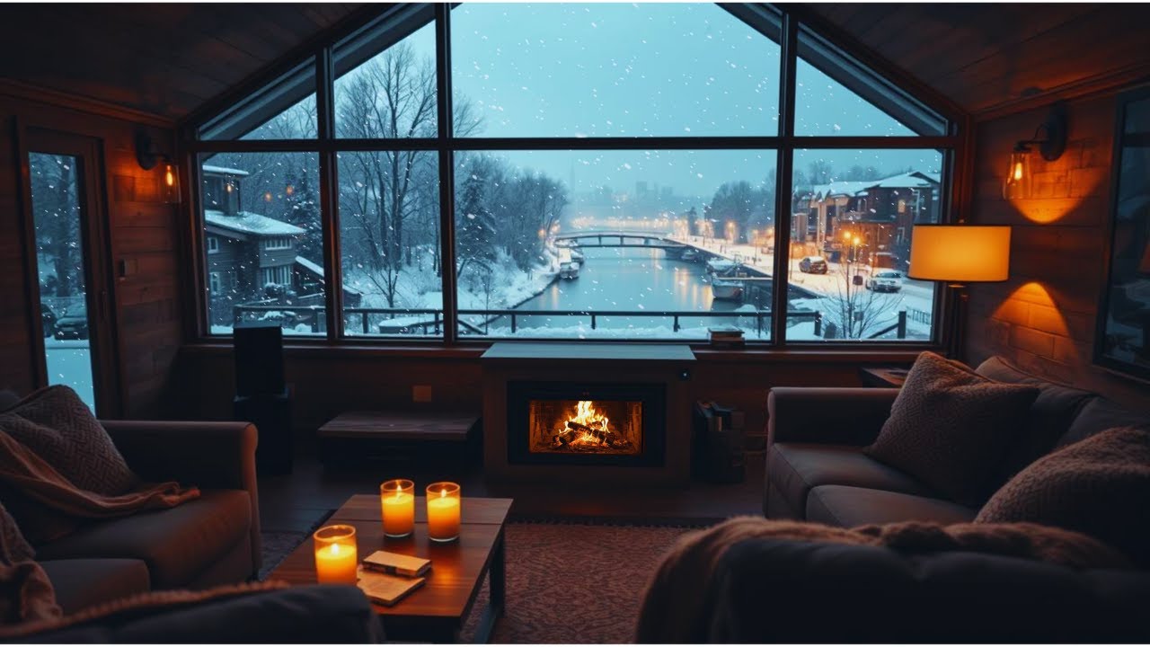 Fireplace Jazz Relaxation ❄️ Cozy Winter Music for Stress Relief S1