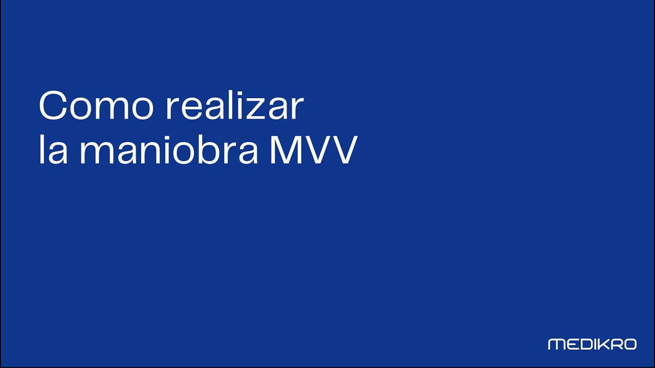 Realización de la espirometría MVV con el espirómetro Medikro