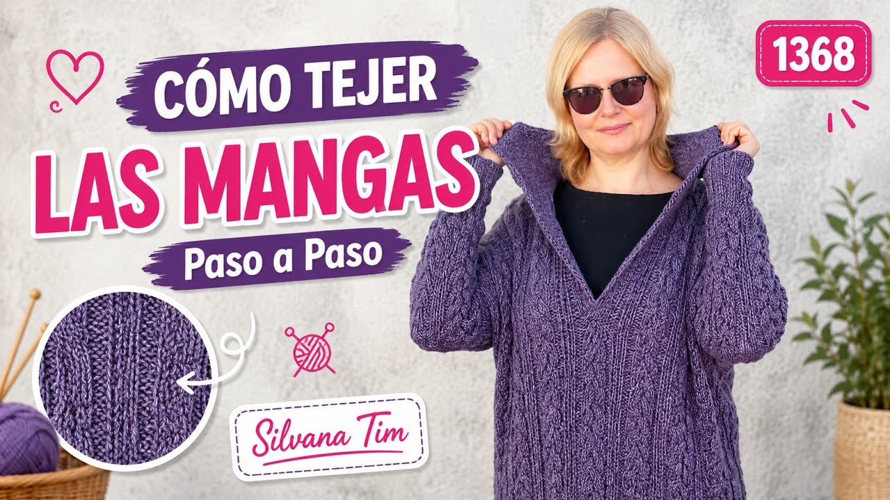 Mangas de Suéter a Dos Agujas: Tutorial Paso a Paso | Tejer Suéter 