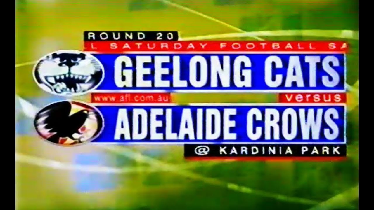 Round 20 Adelaide Crows Vs Geelong Cats 1998