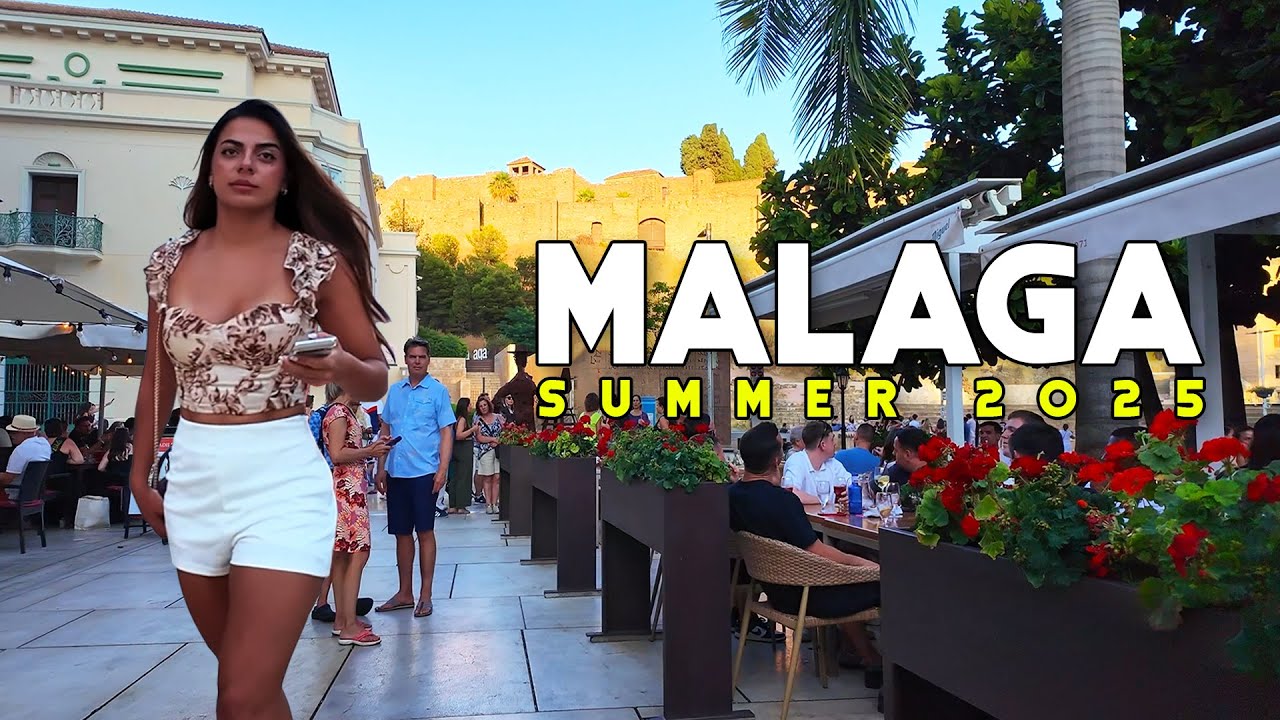 Malaga City Spain Beautiful City and People Summer 2025 July Update Costa del Sol | Andalucía [4K]