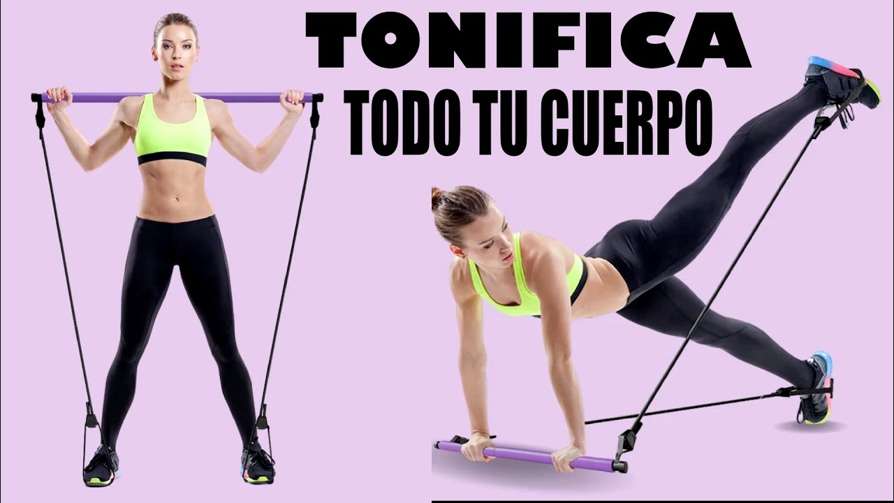 RUTINA COMPLETA TOTAL BODY 🔥 Construye Músculo 💪 Ejercicios de fuerza con Barra Pilates