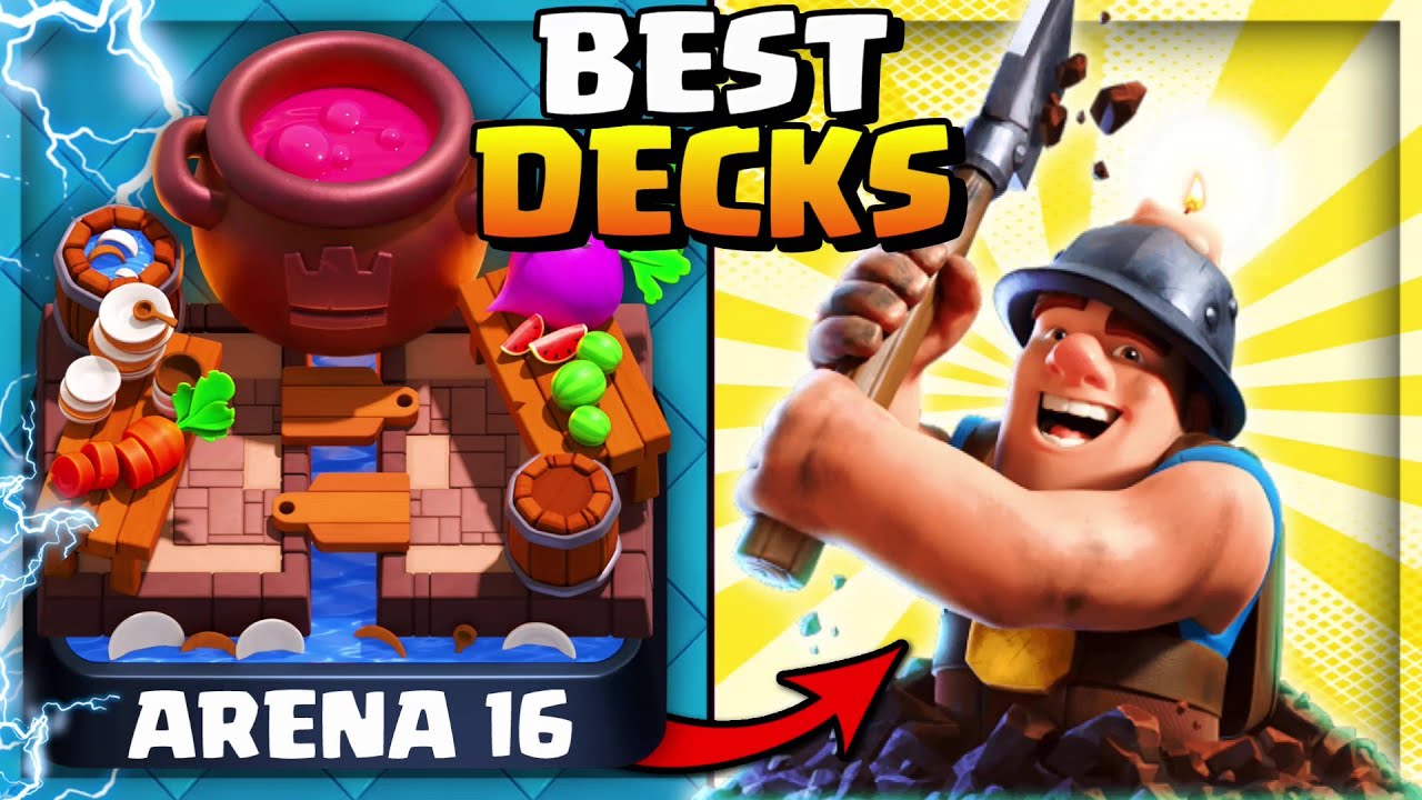 TOP 3 ARENA 16 DECKS! BEST EXECUTIONERS KITCHEN DECKS IN CLASH ROYALE!