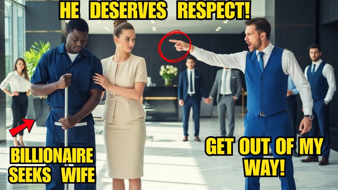 Woman Defended the Black Janitor No One Respected &mdash; Unaware He Was a Billionaire Looking for a Wife