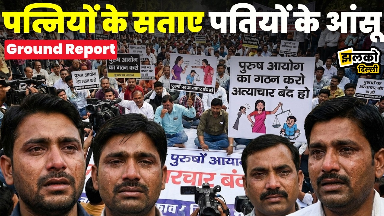 Delhi की सड़कों पर फूट-फूट कर रोए पति, पत्नियों के सताए मर्दों का दर्द सुन दहल जाएगा दिल!