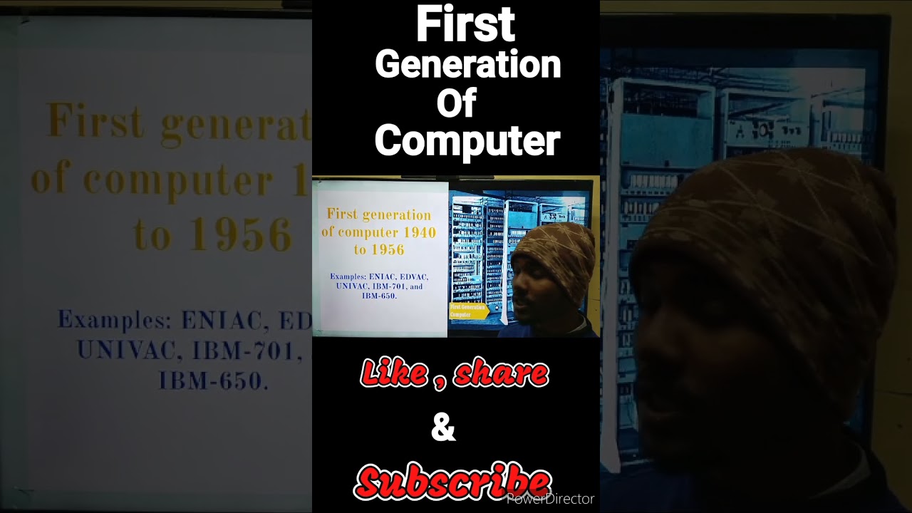 First generation of computer #shorts #ccc #generationofcomputer