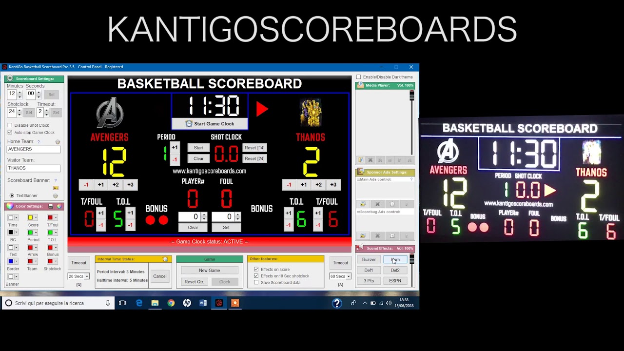 BEST BASKETBALL SCOREBOARD EVER