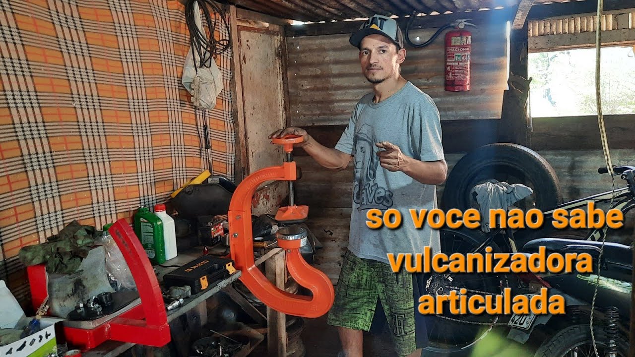vulcanizadora articulada para pneu de automóveis da marca viluz