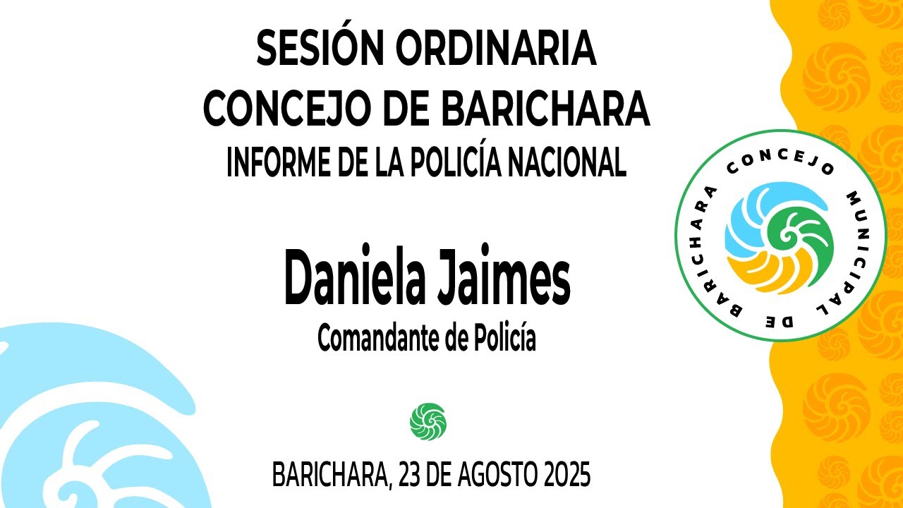 🔴 EN VIVO | Sesión Ordinaria – Concejo Municipal de Barichara | 23 de agosto de 2025