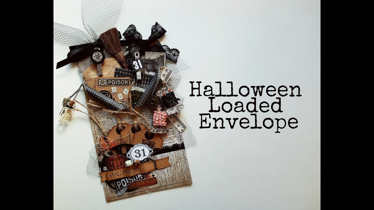 Vintage Halloween Loaded Envelope