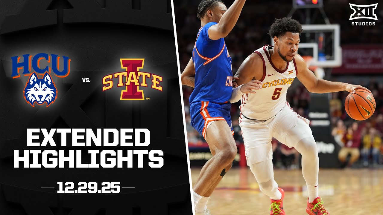 Houston Christian vs. #3 Iowa State Extended Highlights | 2025-26 Big 12 Men's Basketball