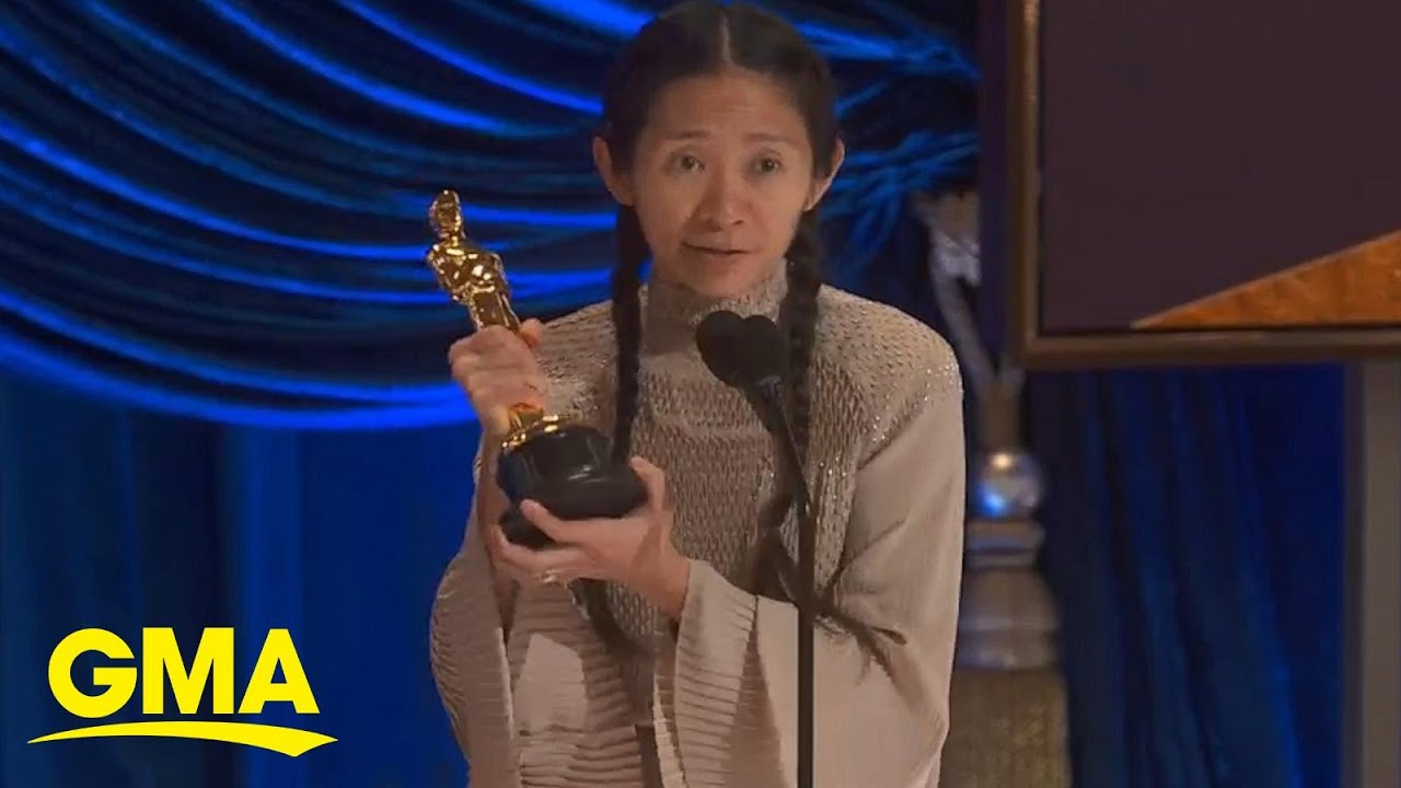 Chlo&eacute; Zhao accepts Best Director Academy Award for &lsquo;Nomadland&rsquo; | GMA