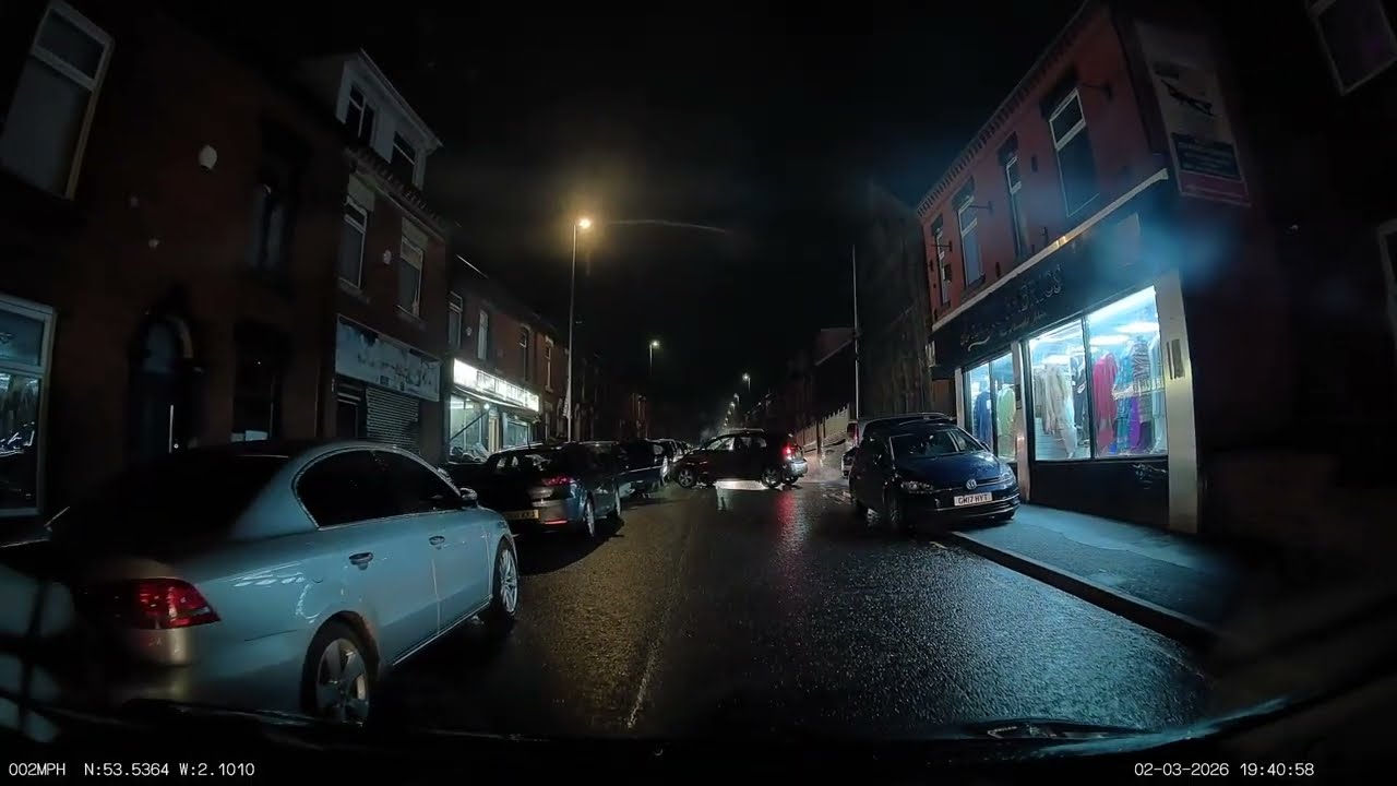 Waterloo St, Oldham. 2nd March 2026. 19:39. Illegal parking
