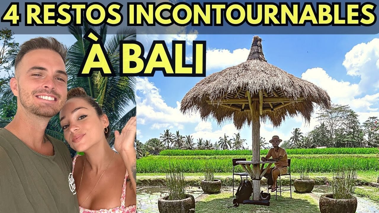 BALI : 4 Restaurants PEU CONNUS et INCONTOURNABLES (au milieu des rizières et jungle) 🌴