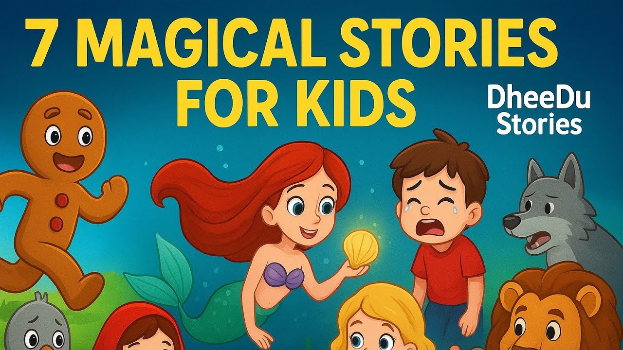 7 Magical Stories for Kids | Best Fairy Tales & Moral Lessons in One Video | DheeDu Stories| English