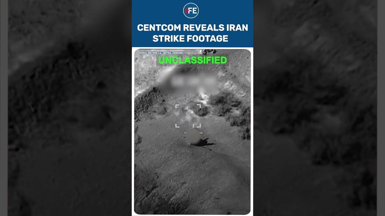 Centcom Reveals Iran Strike Footage Showing Precision Airstrikes On Key Military Targets #shorts