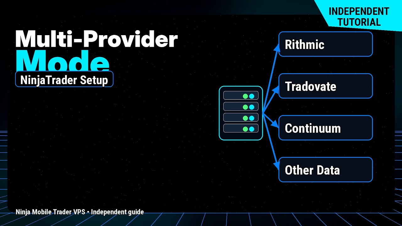 NinjaTrader How to enable Multi Provider mode for Rithmic, Tradovate, and Continuum connections