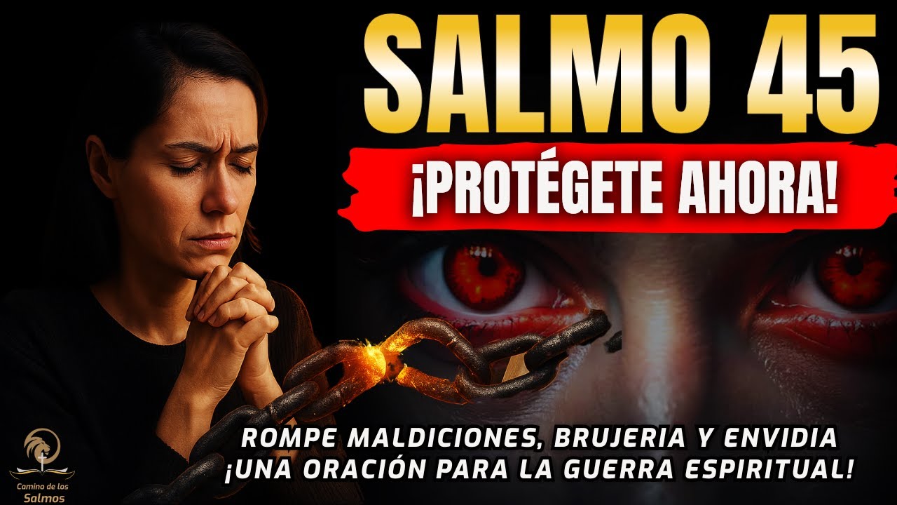 🔥 SALMO 45 - ORACIÓN PODEROSA PARA DESTRUIR TODA OBRA DE MALDAD CONTRA TU VIDA @CaminodelosSalmos