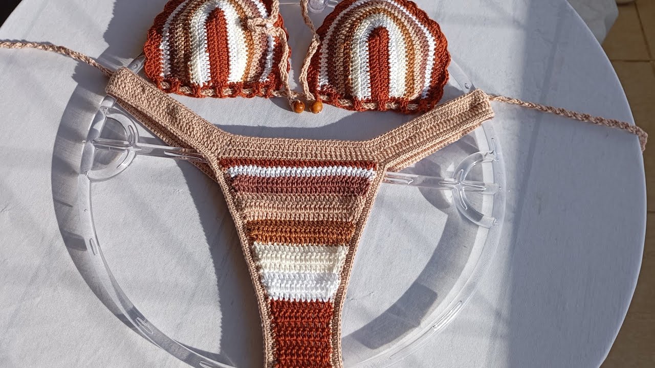 BIQUÍNI DE CROCHÊ - bojo inspiração no biquíni da Virgínia 