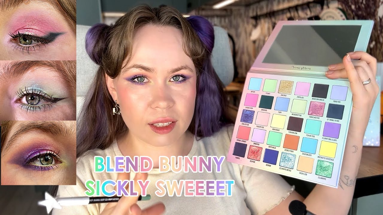Blend Bunny Sickly Sweet: пастель для тех, кто не любит пастель || 6 макияжей || Розыгрыш!