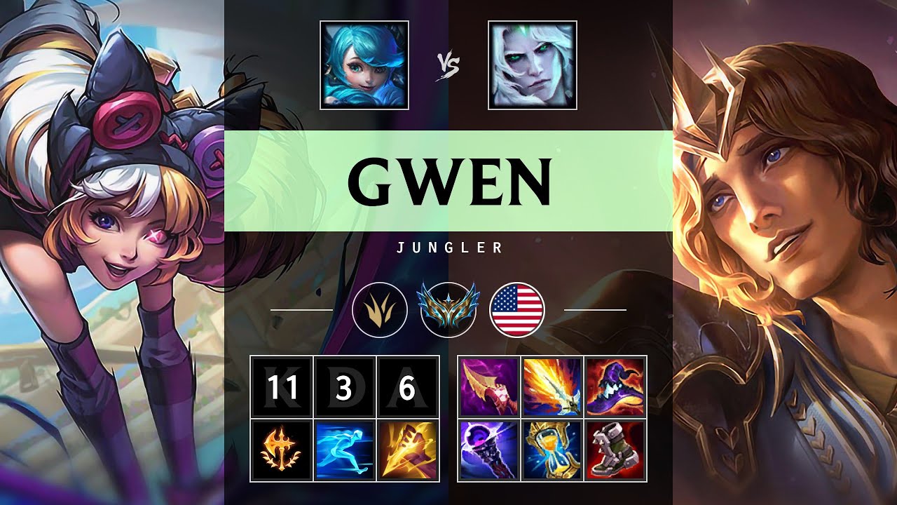 Gwen Jungle vs Viego - NA Challenger Patch 25.18
