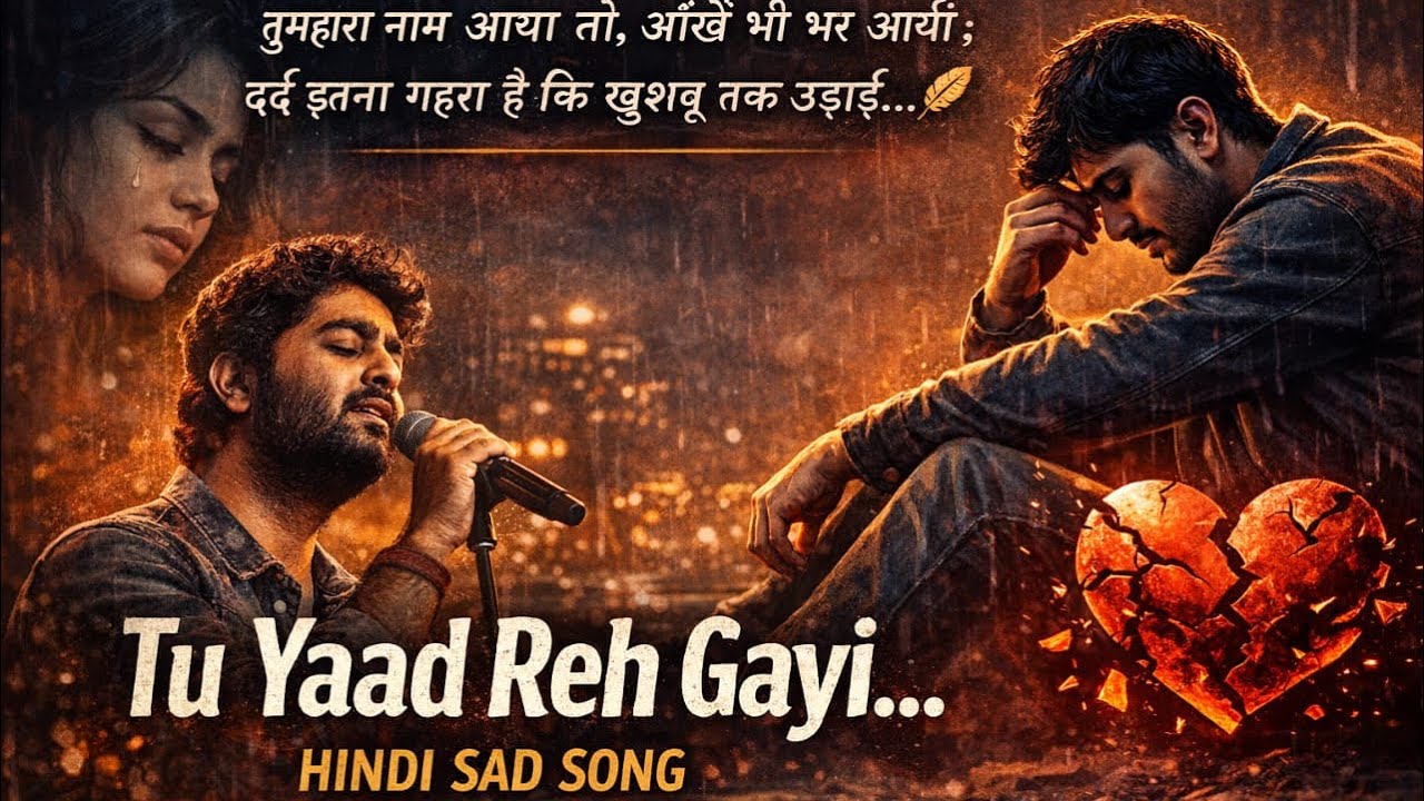 Tu Yaad Reh Gayi 💔 – Emotional Hindi Sad Song | Broken Heart Song | #viral 