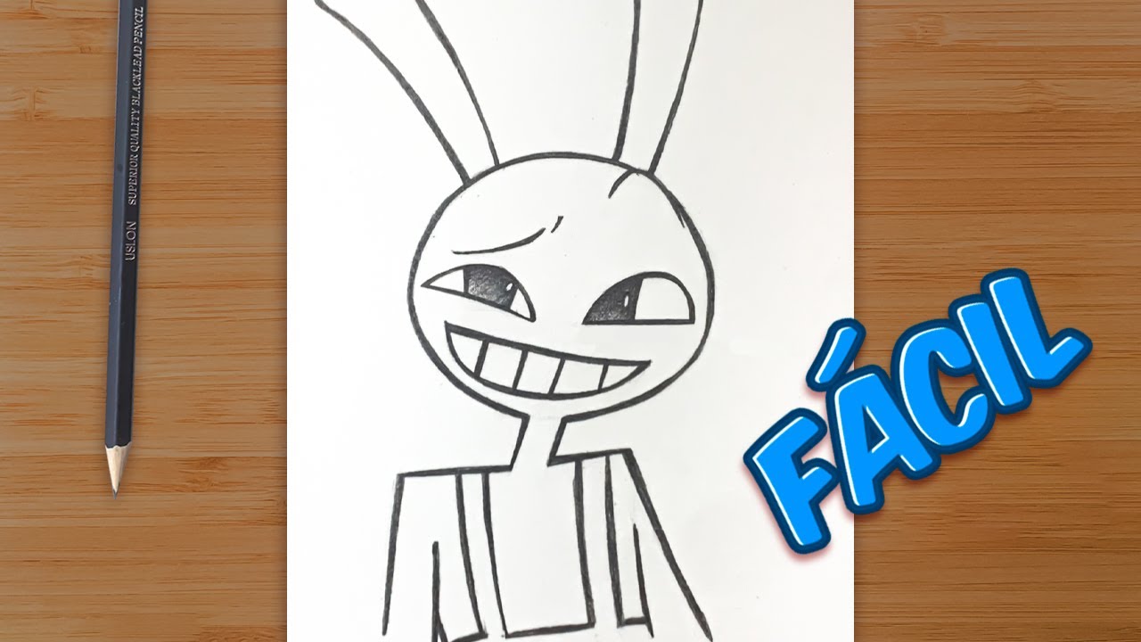 Cómo Dibujar a Jax de The Amazing Digital Circus ✨ Paso a Paso Fácil ✏️