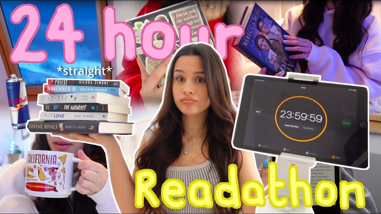 I tried reading for 24 HOURS *straight* ⏱📚