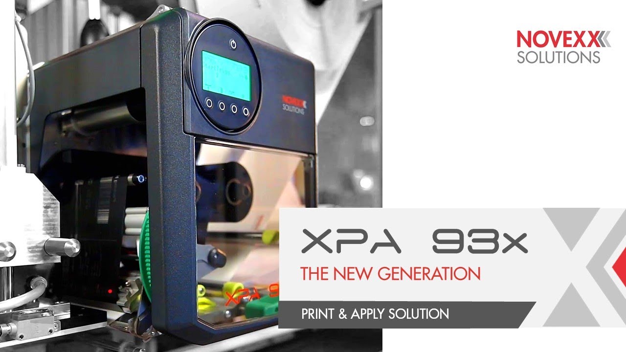 Print & Apply System XPA 93x - Intelligent Print & Apply Systems I NOVEXX Solutions