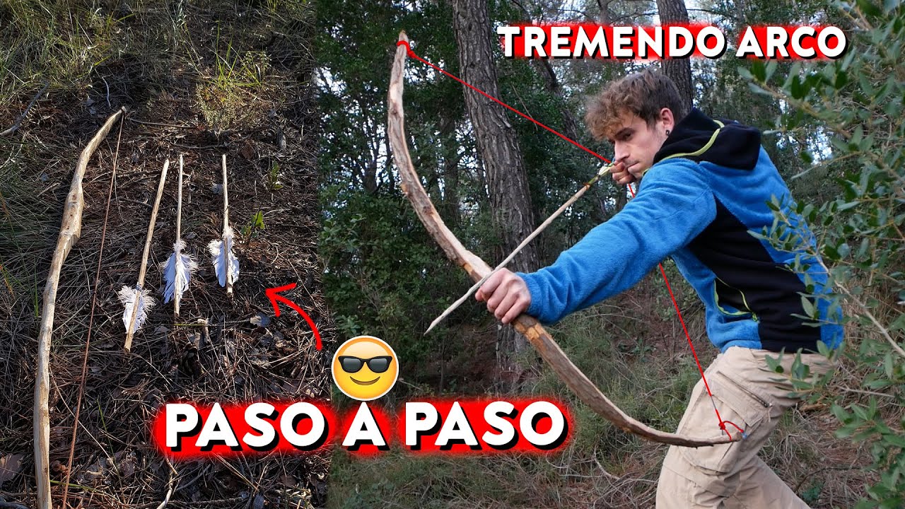Como Hacer un 𝐀𝐑𝐂𝐎 𝐃𝐄 𝐒𝐔𝐏𝐄𝐑𝐕𝐈𝐕𝐄𝐍𝐂𝐈𝐀 🔥 ¡ARCO BUSHCRAFT!🤯