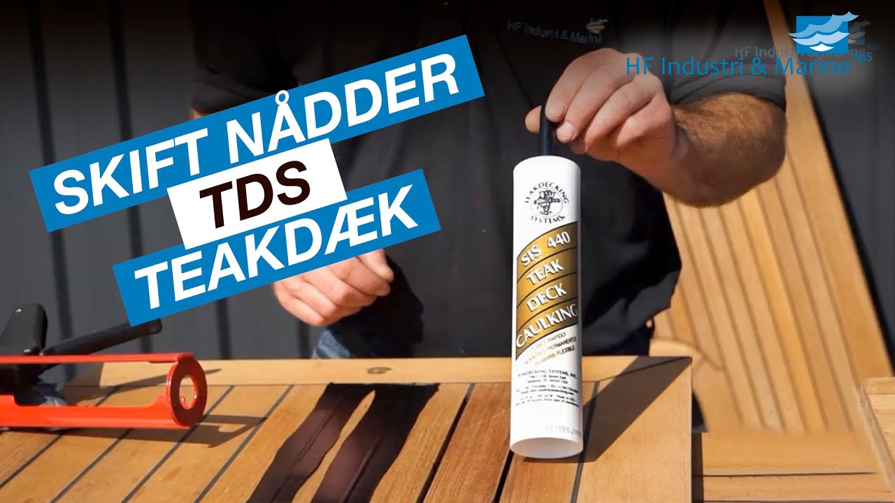 Skift fuger i teakdæk med Teak Decking Systems