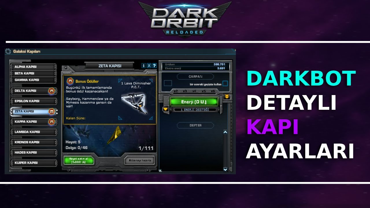 Darkorbit Darkbot Kapı Bot Ayarları / En Detaylı Kapı Botu Ayarları (2024)