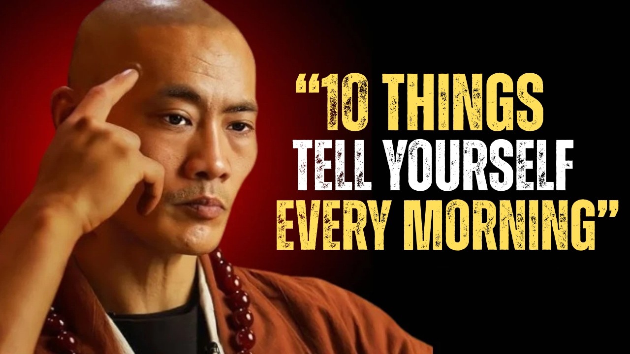 10 Powerful Things to Tell Yourself Every Morning — MORNING SECRET | Shaolin Master Speech || FUTURE