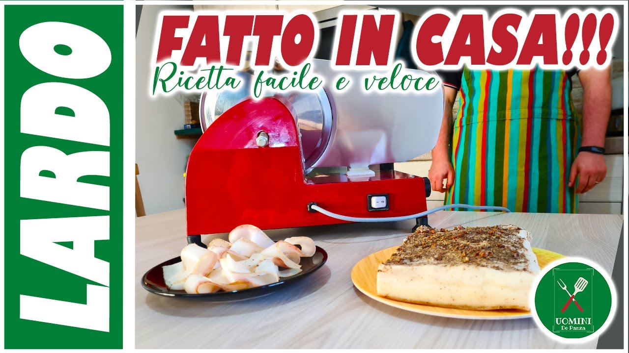 LARDO fatto in casa!!! la ricetta facile e veloce perfetta per l'aperitivo