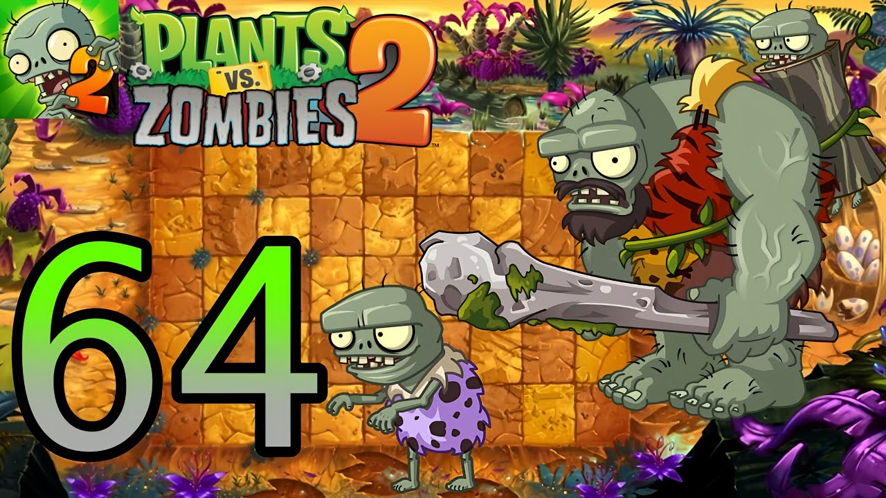 Plants vs. Zombies 2 Gameplay Walkthrough - Part 64 - Jurassic Marsh - Day 25 to 30