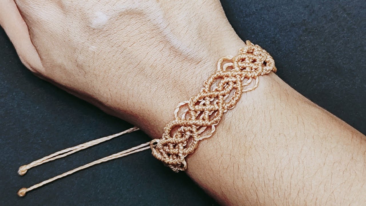 Como fazer Pulseira Macrame Simples/ Diy Macramé Bracelet.