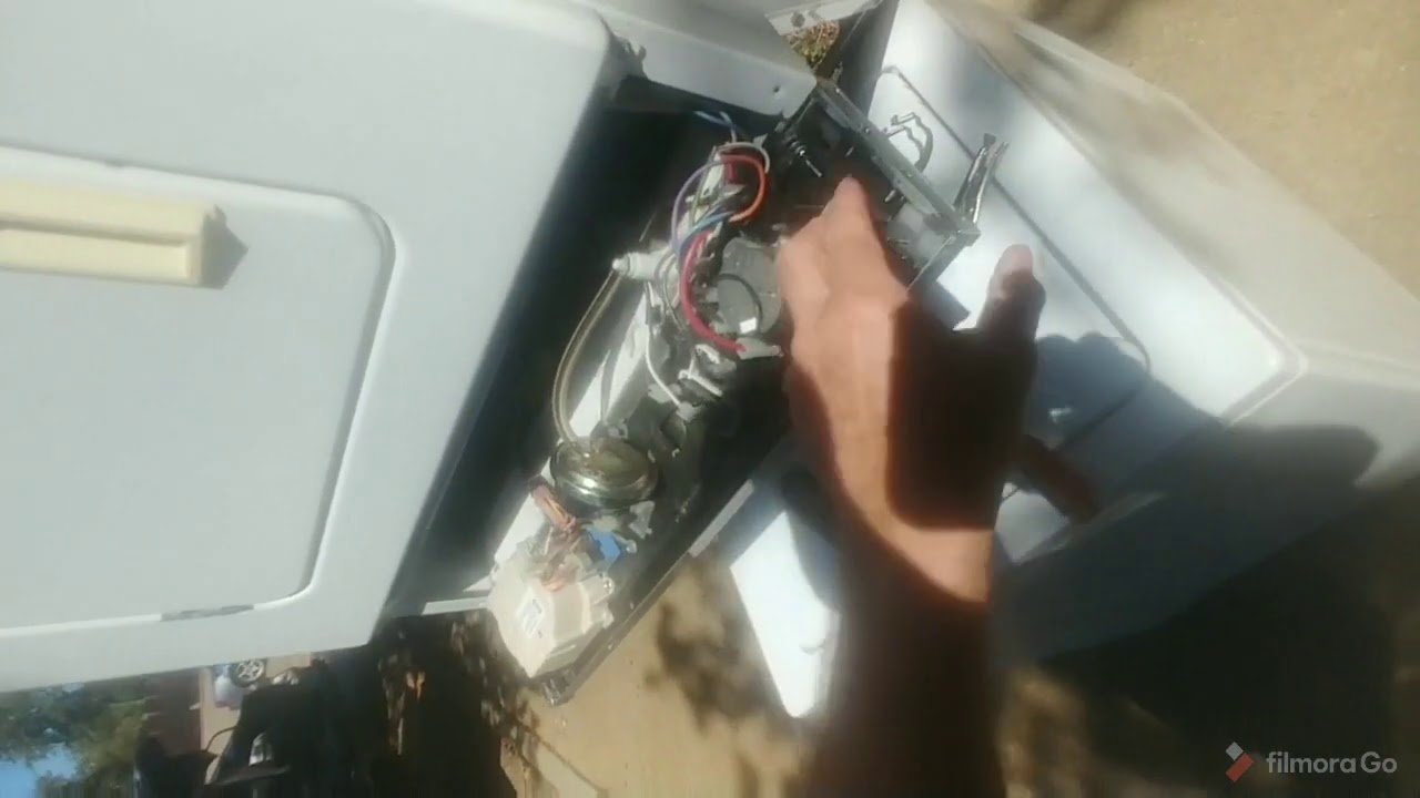Replace Dryer Motor Whirlpool Stackable all in one LTE5243DQ3 How I Replaced Dryer Motor