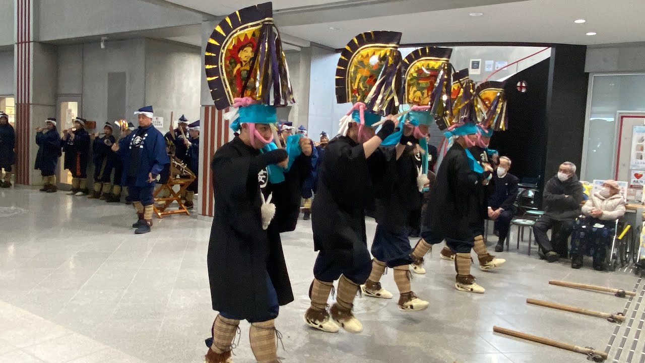 是川縄文館えんぶり鑑賞会　妻神えんぶり組   令和7年2月23日