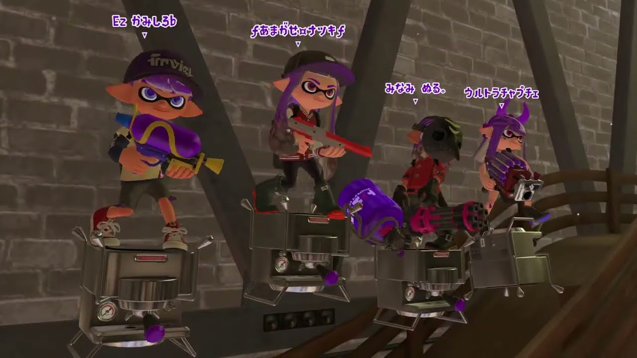 【スプラトゥーン３】プレイ記録201_ツキイチイベントマッチ・ガチエリア_バレルスピナー
