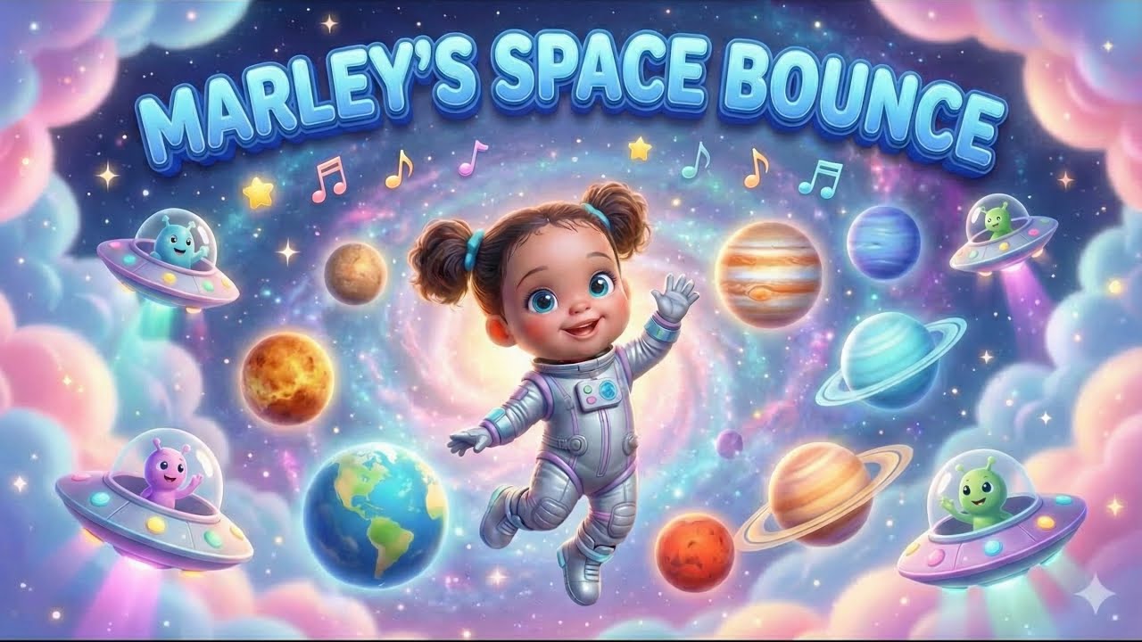 Starry Sky Bounce ✨🛸 🌌🚀 | Planet Dance Party Kids Song