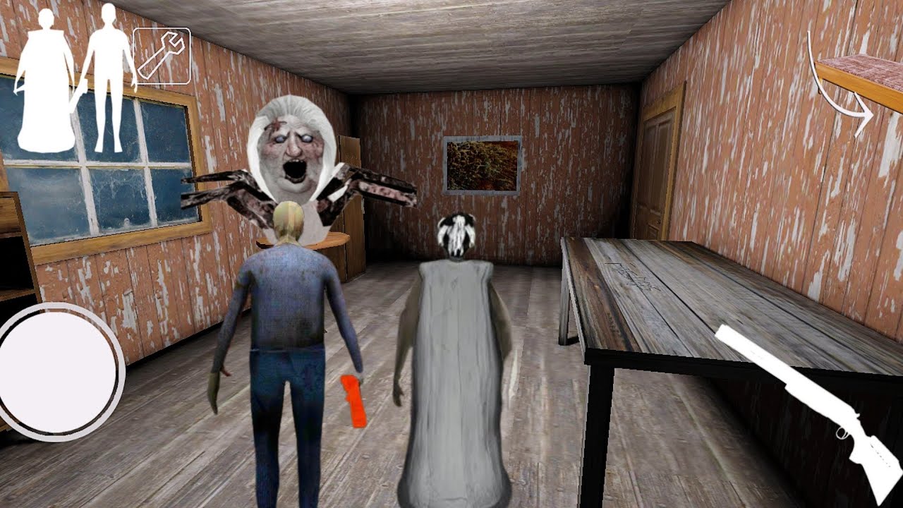 PLAYING AS GRANNY GRANDPAAND SPIDERMOM FREEZINGTRAP SHOTGUN ATTACK FUNNYMOMENTVEDIOANDESCAPING GAME 