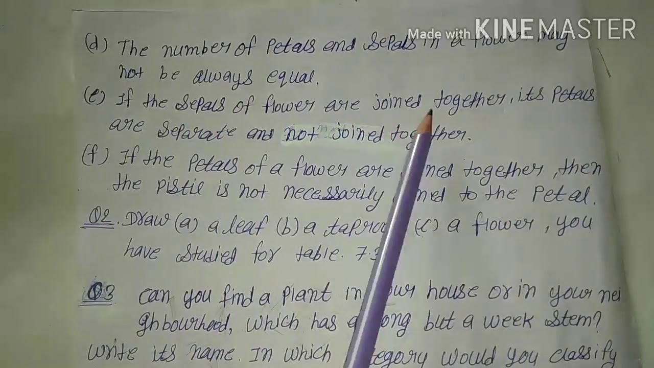 Date-28-7-2020 #class_6th #subject_science #chapter_7 #topic_exercises #video_4