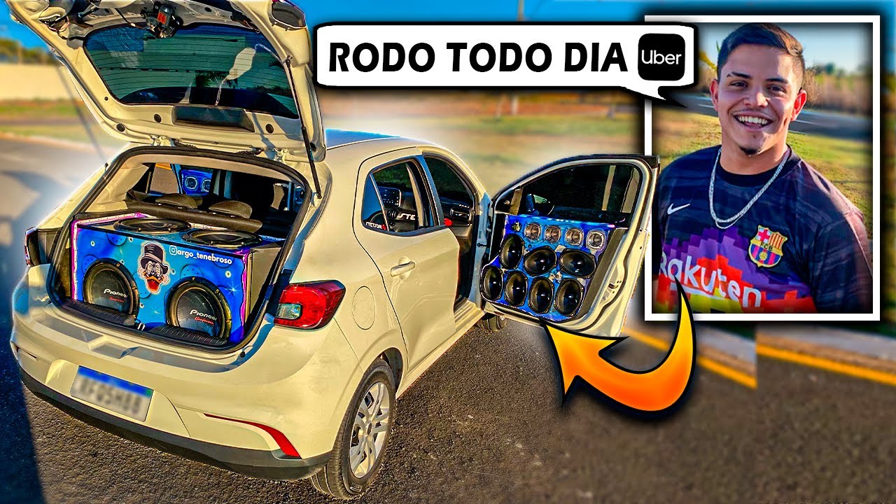 Ele Trabalha De UBER em um ARGO LOTADO DE SOM AUTOMOTIVO !! *Loucura*