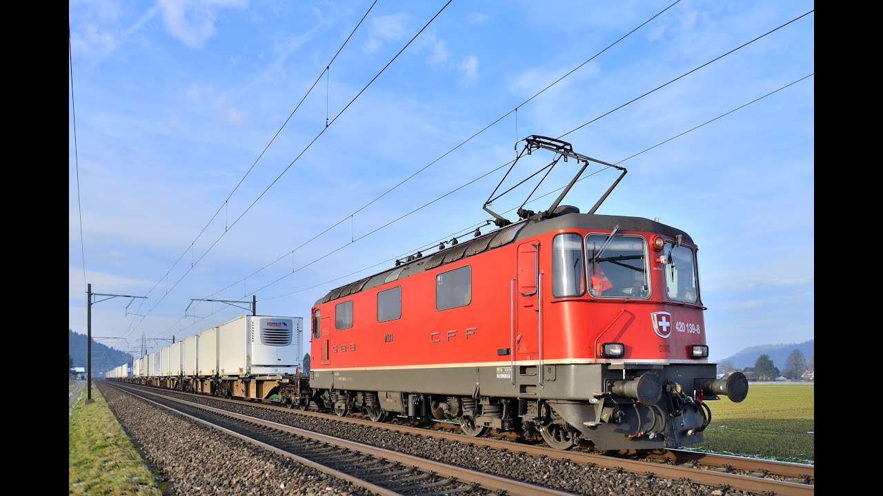 Bahnverkehr Dezember 2022: railCare, SBB Interregio Cargo Re 4/4, BLS, railadventure Re 6/6